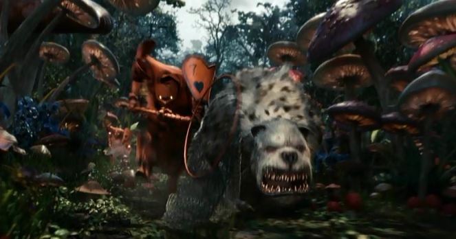 "And so Alice was chased by a (adjective) (noun) and a (noun) of (noun)."