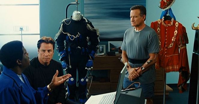 Ok, what the heck is a children's TV performer doing with a high-tech motion capture suit?!