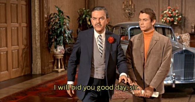 "Don't hurt yourself on the way out."