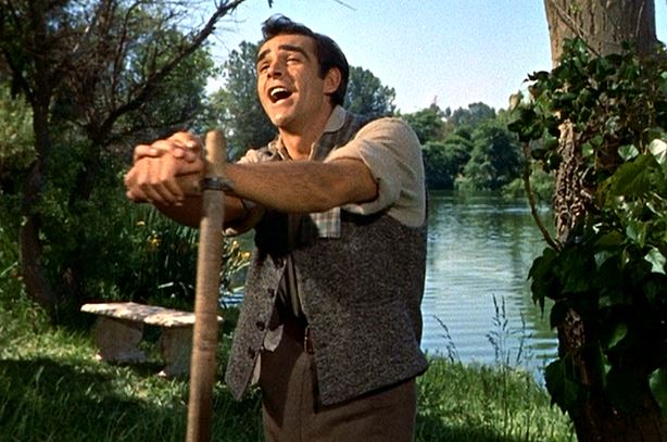 "Sean Connery the singer! Yes, I can see that happening if I don't make it with this acting stuff. Singers make quite a lot of money too. I can have enough wealth to possess a gold watch...or maybe a gold tooth. Heck, I can even afford a gold finger if I wanted!"