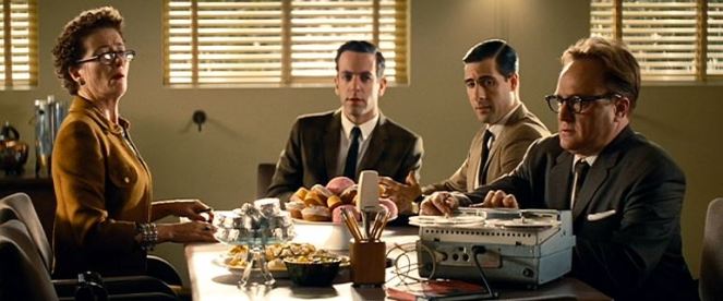 "Mr. DaGradi, what is that button you're pushing?" "Well Mrs. Travers, it's the 'Eject' button, but it only works for the tapes, not for me sadly."