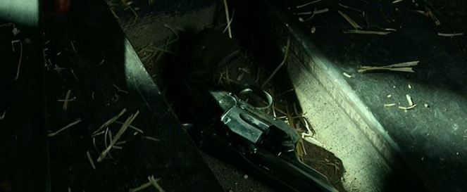 How the heck did he manage to hide a gun underneath one of the floorboards of the train that he'd be riding on to get hanged without the lawmen seeing? Well, the answer's clear: DEUS EX MACHINA!!!!