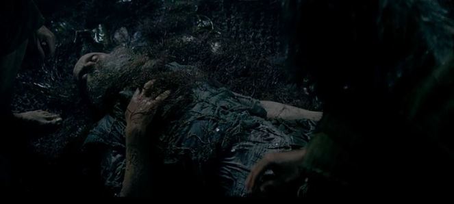 Oh, a dead body. That's creepy.