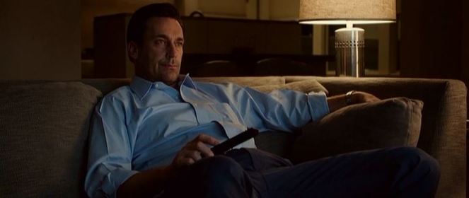 "Can't break up with the big-screen TV with a billion channels, man...just can't!"