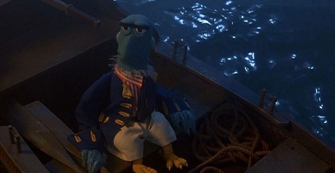 "Open sea...going boldly where no eagle has gone before...by rowboat, at least."