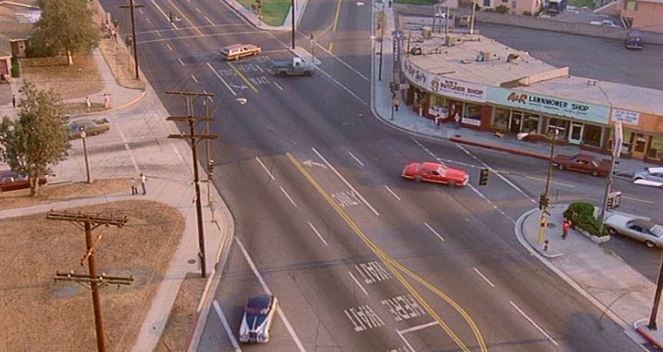 Someone didn't tell them that "splitting up and searching for clues" isn't the best method to tail another car!