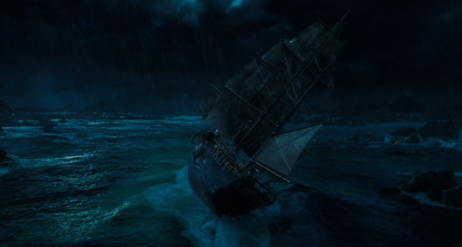 If the ship had wheels, I feel she would have wanted to try doing a wheelie in the ocean!