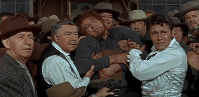 "Legal? I don't think that organized fights that take place in saloons have anything to do with legality!"