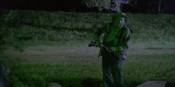 Dallas McKennon plays the farmer whose farm Jake lands one at the beginning of the film.