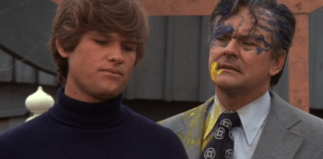 "Is this somber, apologetic bonding moment effective since I'm covered in paint?" "Uh, no, no it isn't."